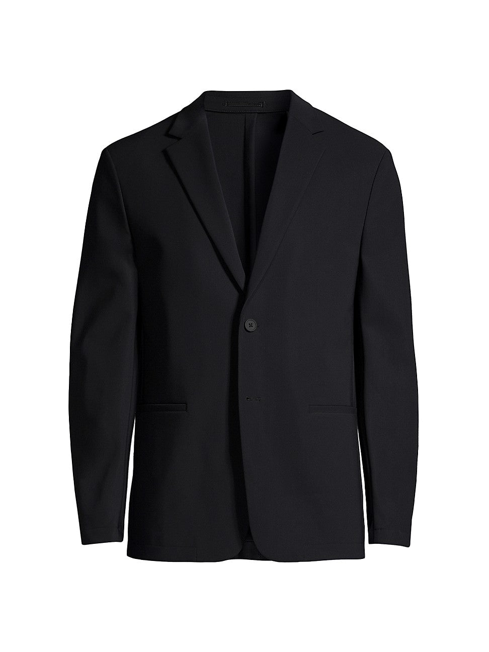 Theory Mens  fit Sport Coat Blazer 38 R Black Solid Stretch