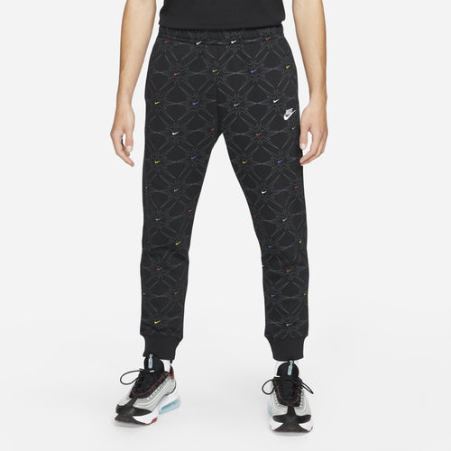 Nike Nsw Club All Over Print Jogger Pants Black 2Xl Cotton