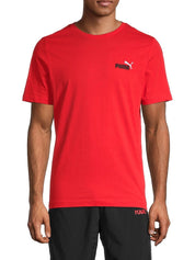 Puma Mens Regular fit Short Sleeve T-Shirt Shirt Medium Red Solid