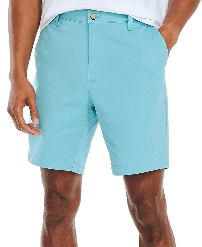 Nautica Men's Classic Deck Khaki Shorts Delphine Blue Size 42