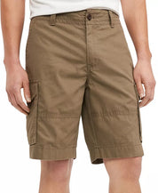 Tommy Hilfiger Men's Big Tall 10 Soft Cotton Cargo Shorts Green 38 Waist