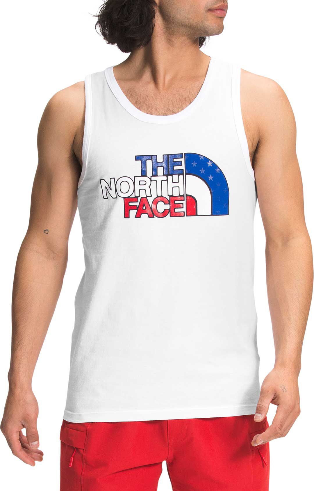 The North Face Men's USA Graphic Tank Top White Small