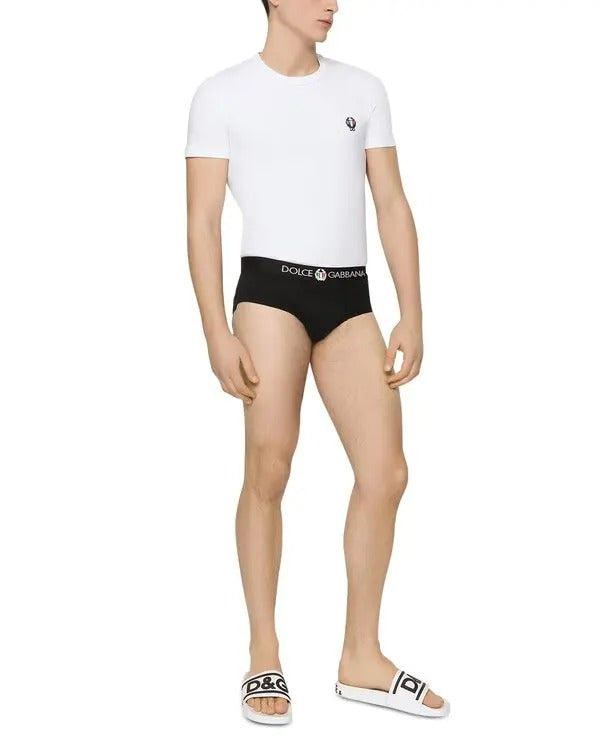 Dolce & Gabbana Mens cotton blend crewneck tee shirt medium optic white