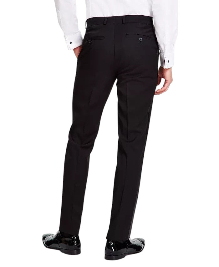 Kenneth Cole Mens Slim fit 2 Piece Tuxedo Suit 38 S / 31 Waist Black Solid