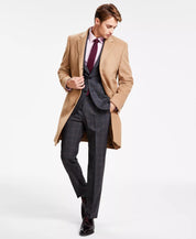 Michael Kors Men's Classic Fit Wool Cashmere Blend Overcoat Coat 46R Camel