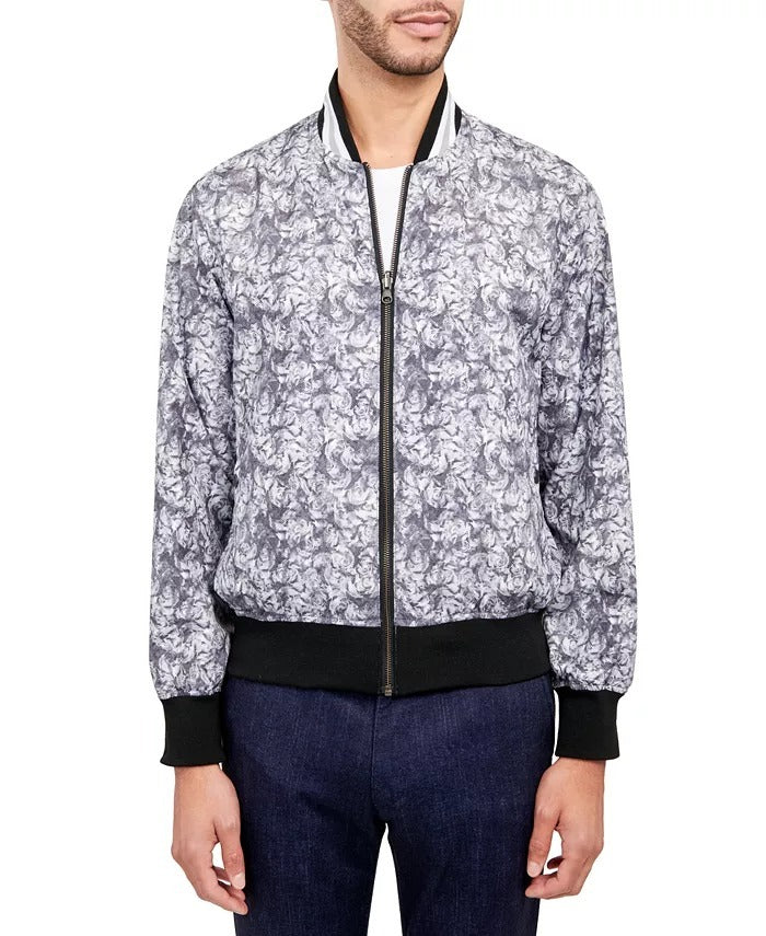 Society of Threads Men's Reversible Regular-Fit Jacket XXL Black / Paisley