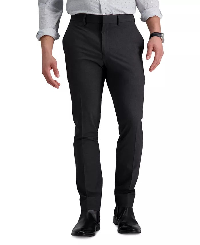 Kenneth Cole Mens Skinny fit Dress Pants 32 / 30 Gray Solid