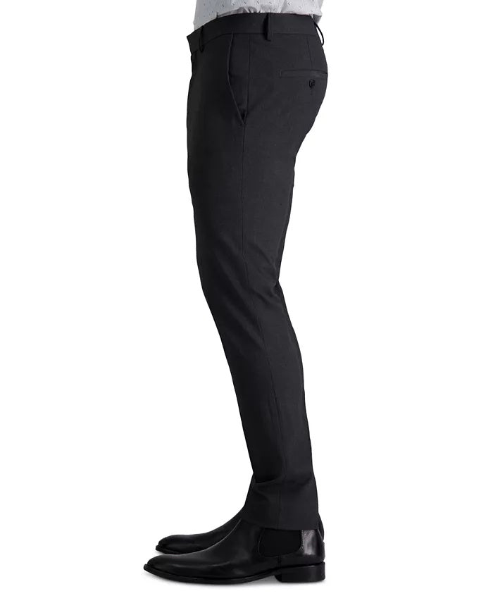 Kenneth Cole Mens Skinny fit Dress Pants 38 / 32 Charcoal Grey Solid Stretch