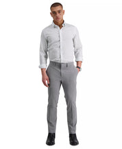Kenneth Cole Mens Skinny fit Dress Pants 32 / 29 Light Gray Solid