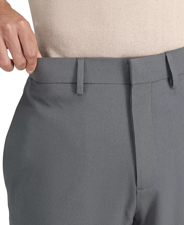 Kenneth Cole Mens Modern fit Dress Pants 40 / 30 Gray Check