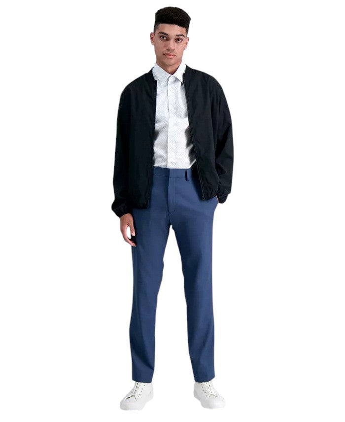Kenneth Cole Mens Slim fit Dress Pants 40 / 32 Navy  Blue Solid