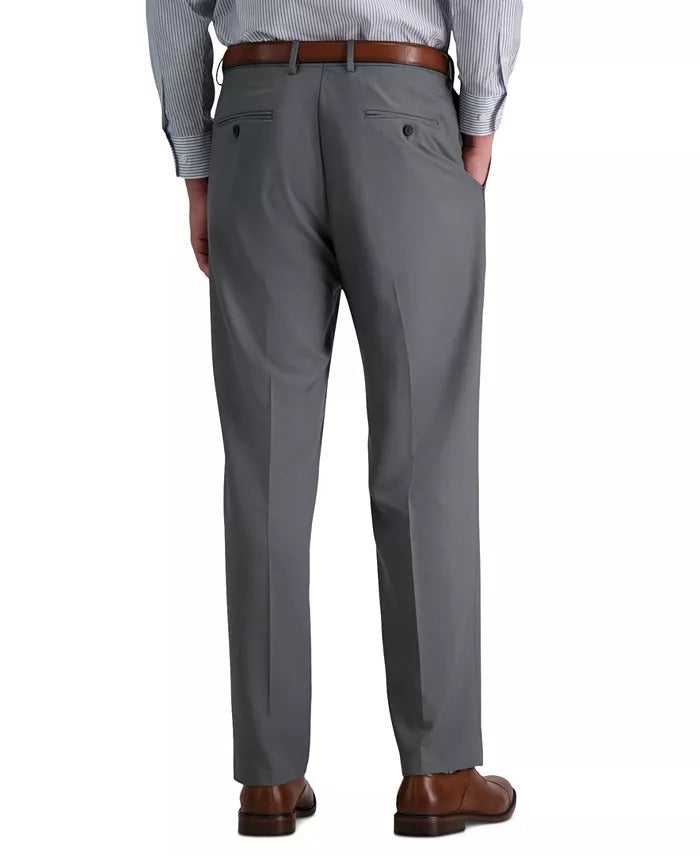 Haggar Mens Classic fit Dress Pants 44 / 32 Gray Solid