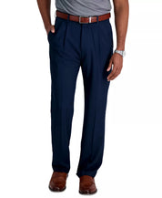 Haggar Men's Premium Comfort Classic Fit Pleated Suit Dress Pants Blue 40 x 30