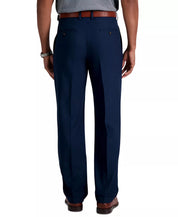 Haggar Men's Premium Comfort Classic Fit Pleated Suit Dress Pants Blue 40 x 30