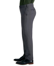 Haggar Mens Slim fit Dress Pants 34 / 30 Mid Gray Solid