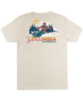 Columbia Men Regular fit Short Sleeve T-Shirt Shirt XL Beige Solid