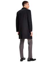 Kenneth Cole Mens Classic fit Overcoat Coat 38 R Charcoal Grey Solid