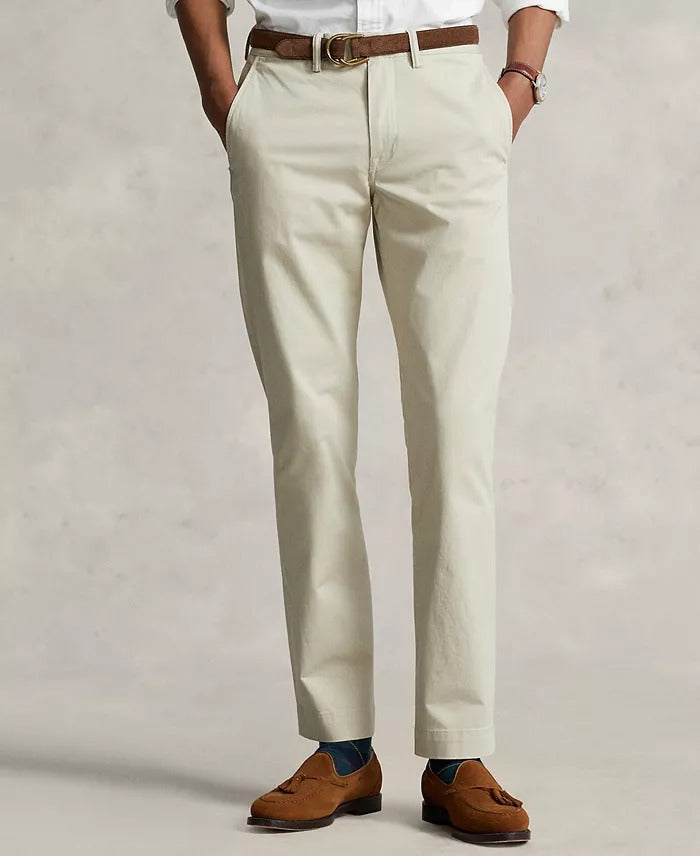 Polo Ralph Lauren Men's Straight Fit Stretch Chino Pants Beige 32 x 30