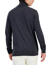 Michael Kors Men's Modern-Fit Merino Wool Turtleneck Sweater XXL Charcoal Grey