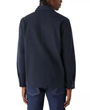 Frank And Oak Men's Relaxed-Fit Chore Shirt Jacket Medium Navy Blue Shacket