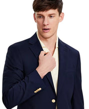 Tommy Hilfiger Mens Modern fit Sport Coat Blazer 40 R Navy Blue Solid Stretch