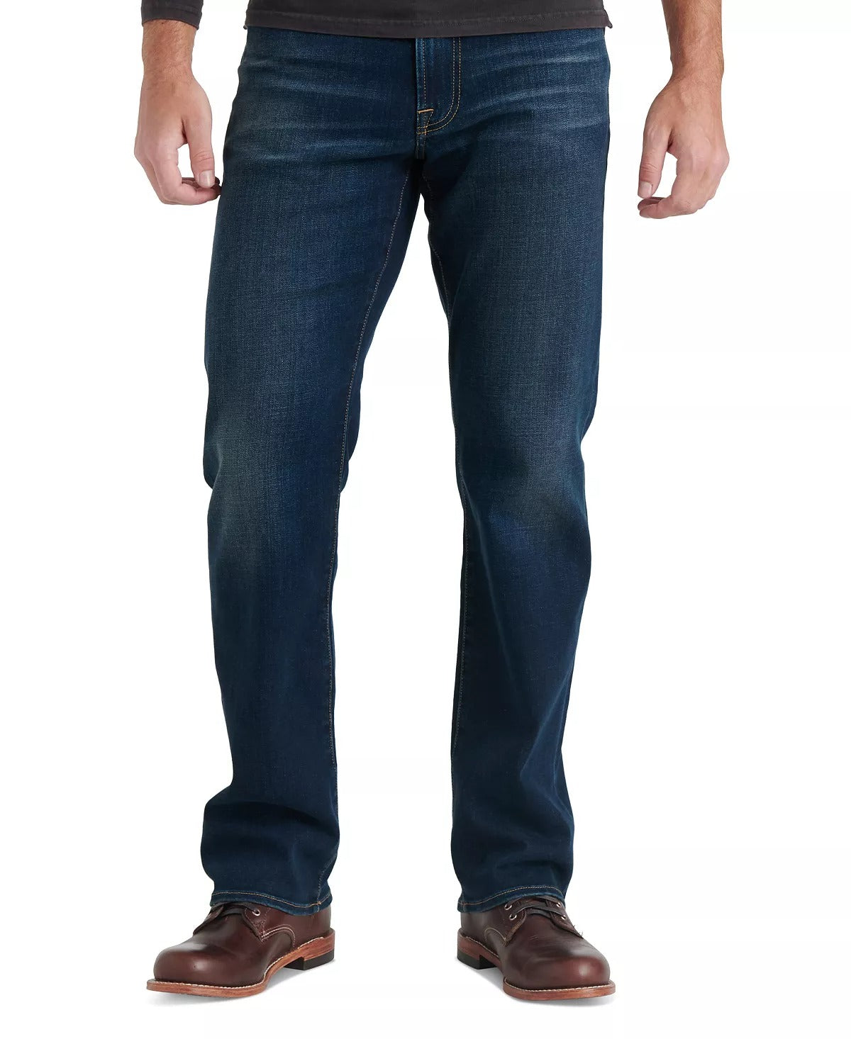 Lucky Brand Men's 181 Relaxed Straight Fit Coolmax Stretch Jeans Blue 40 X 32