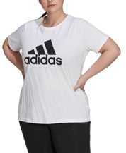 Adidas Womens Regular fit Short Sleeve T-Shirt Shirt 2X White Solid