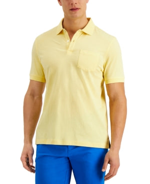Club Room Men's Citron Aura Jersey Polo Shirt XXL 2XL Yellow
