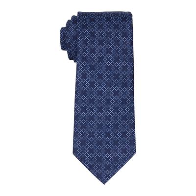 Calvin Klein Men's X Crossing Geo Tie Navy Blue Necktie