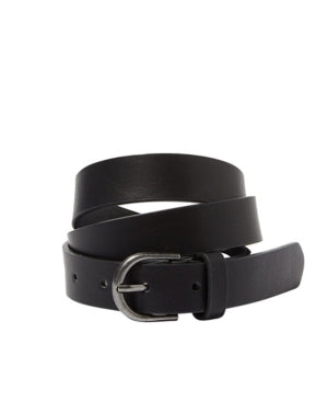 Cotton On Men's Slim Line Belt Black Small / Medium