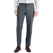 Perry Ellis Mens Modern fit Dress Pants 38 / 29 Charcoal Grey Solid Stretch