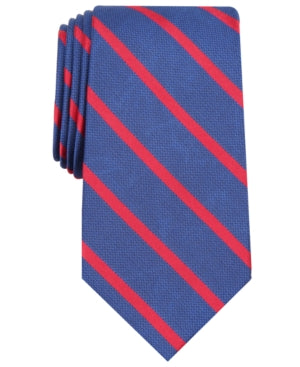 Club Room Mens Stripe Neck Tie BLUE/RED