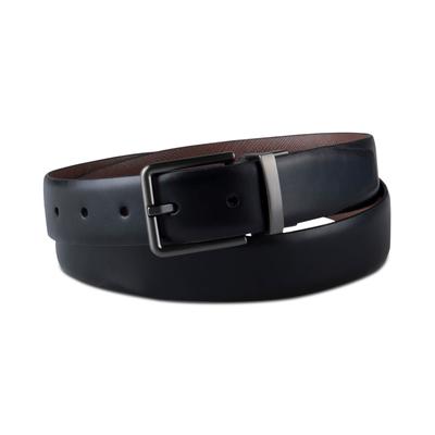 Calvin Klein Men's Reversible Leather Belt Set Brown Black XL 42 to 44