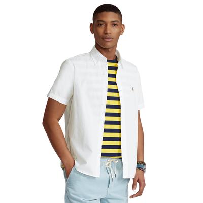 Polo Ralph Lauren Mens Classic Fit Button Down Chambray Shirt White Large