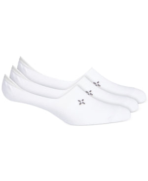 Sun Stone Mens 3 Pack No Show Socks White One Size