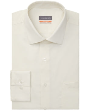 Van Heusen Men's Classic Almond Button Down Dress Shirt 15-15.5 / 32-33