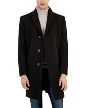 Nautica Men's Classic-Fit Camber Wool Overcoat Coat 46L Brown Espresso