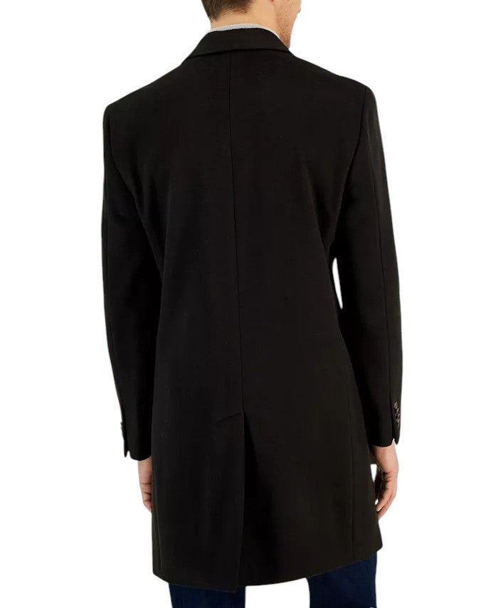 Nautica Men's Classic-Fit Camber Wool Overcoat Coat 46L Brown Espresso