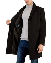 Nautica Men's Classic-Fit Camber Wool Overcoat Coat 40 R Espresso Brown