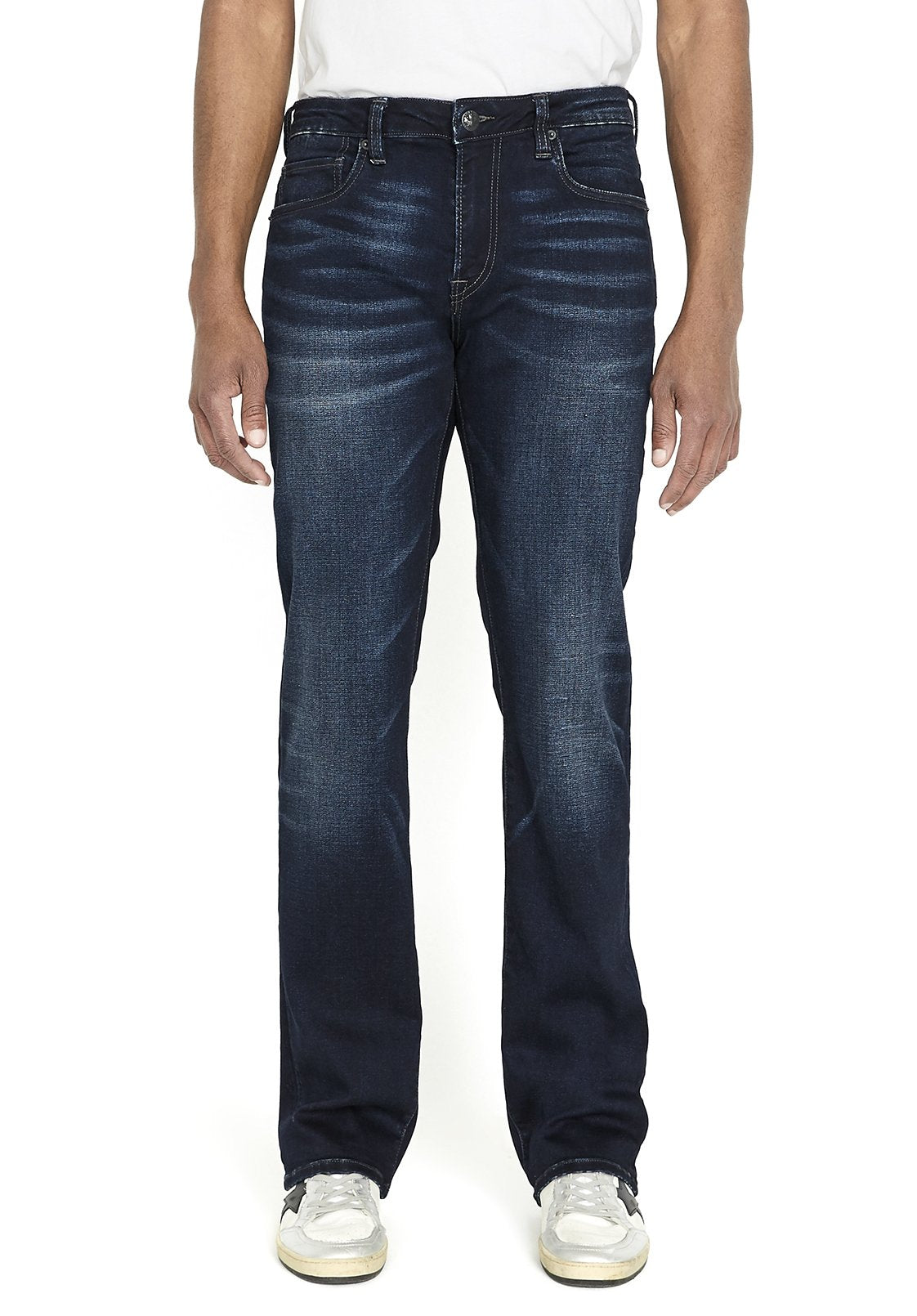 Buffalo David Bitton Men's Boot King Slim Stretch Jeans Dark Blue 32 x 30