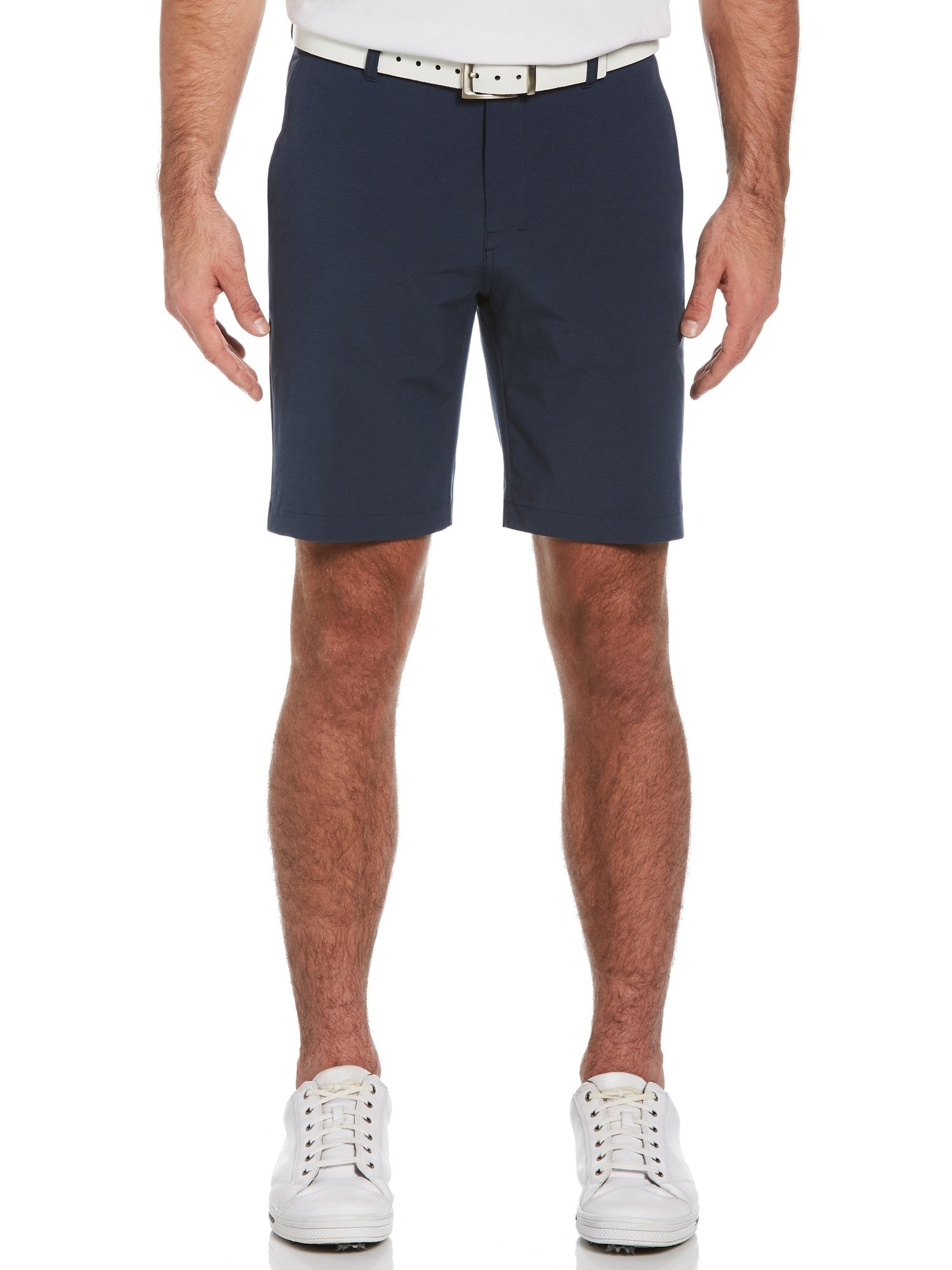 PGA TOUR Mens Regular fit Golf Shorts 30 / 9 Navy Blue Solid