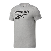 Reebok Men's Classics Big Logo Short Sleeve T Shirt Grey 2XL