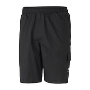 Puma Mens Summer Court Regular Fit Drawstring Cargo Shorts Black Small