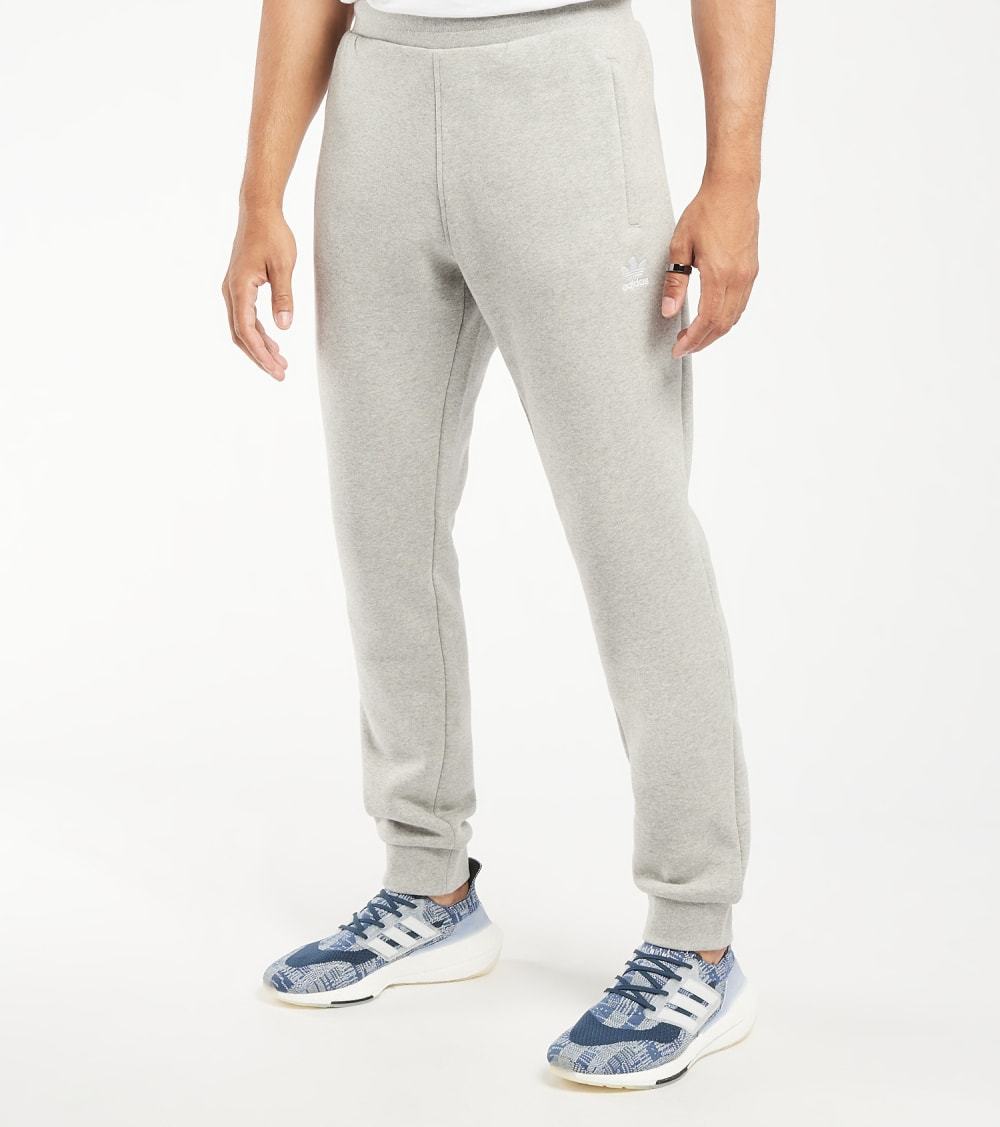 Adidas Men's Slim Fit Originals Fleece Jogger Pants Grey Heather Large