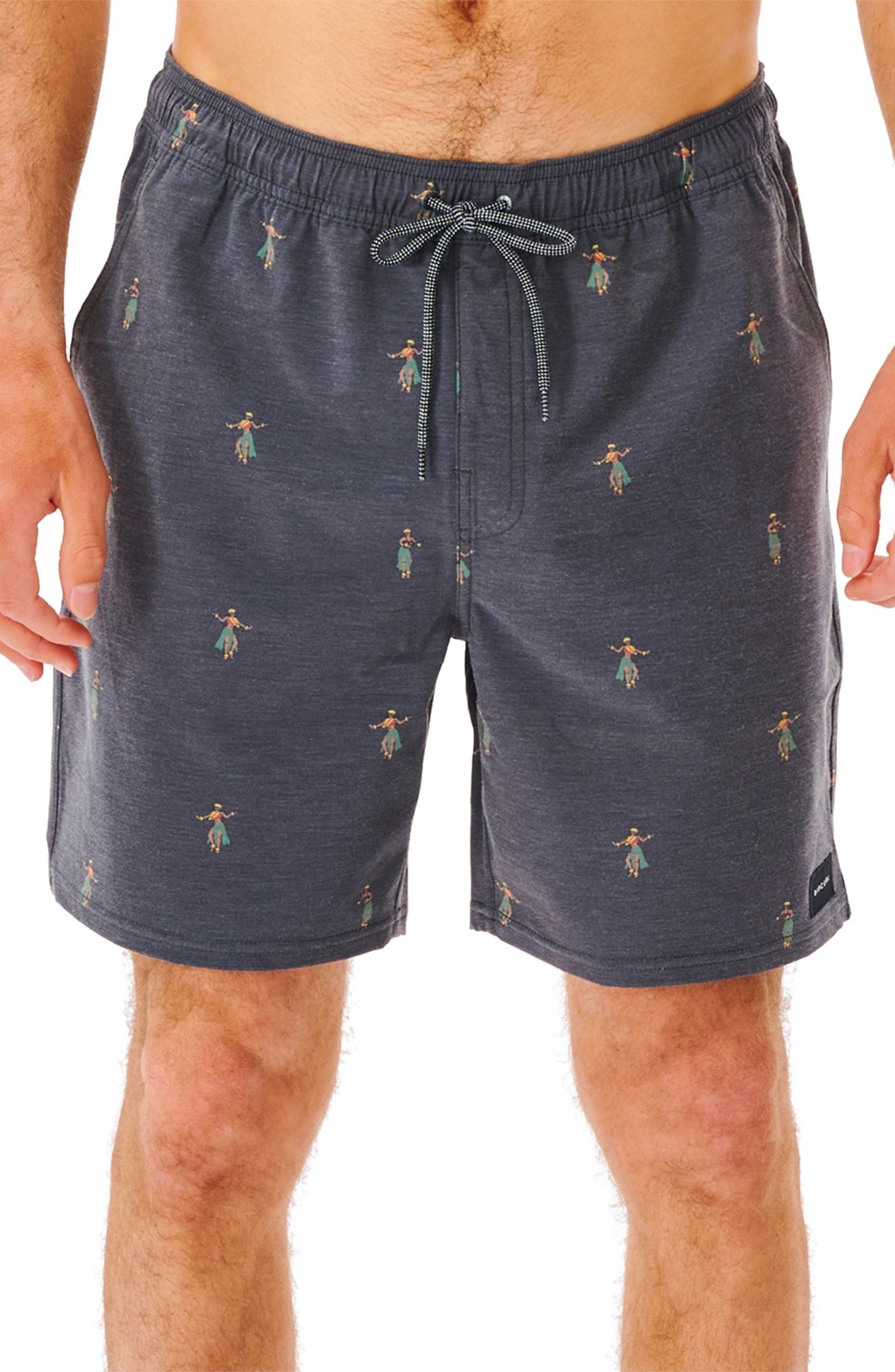 Rip Curl Mens Hula Beach Volley Shorts Washed Black XL