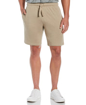 Cubavera Mens Drawstring Knit Shorts Beige Medium