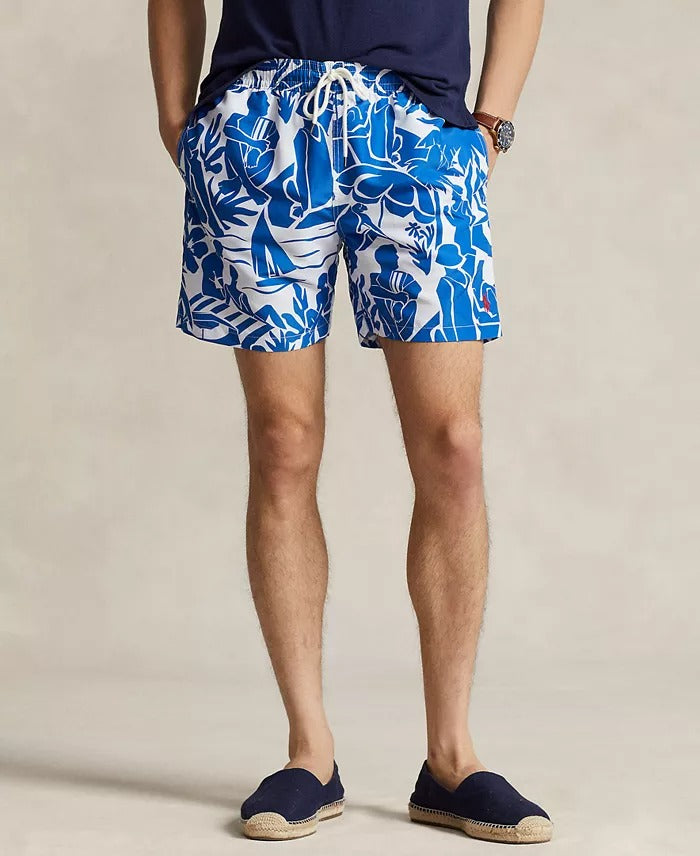 Polo Ralph Lauren Men's 5.75-Inch Traveler Classic Swim Trunks XXL Blue