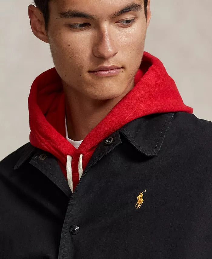 Polo Ralph Lauren Men's Embroidered Lunar New Year Bomber Jacket Medium Black