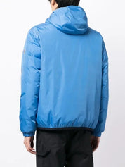Moncler Mens Rosiere Reversible Padded Jacket Coat Size 4 / XL Blue - Green