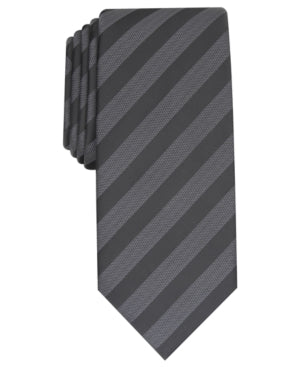 Alfani Mens Slim fit Tie Necktie One Size Black Striped